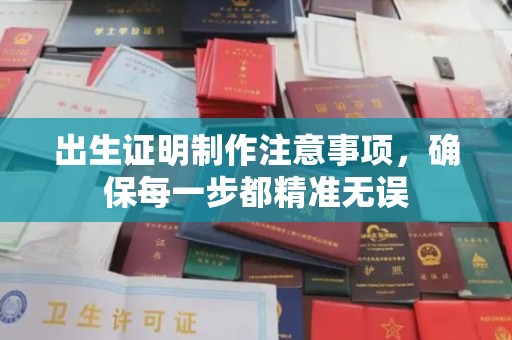 克孜勒苏柯尔克孜出生证明制作注意事项，确保每一步都精准无误