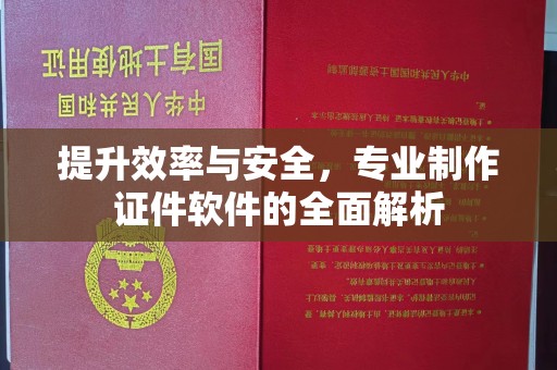 克孜勒苏柯尔克孜提升效率与安全，专业制作证件软件的全面解析